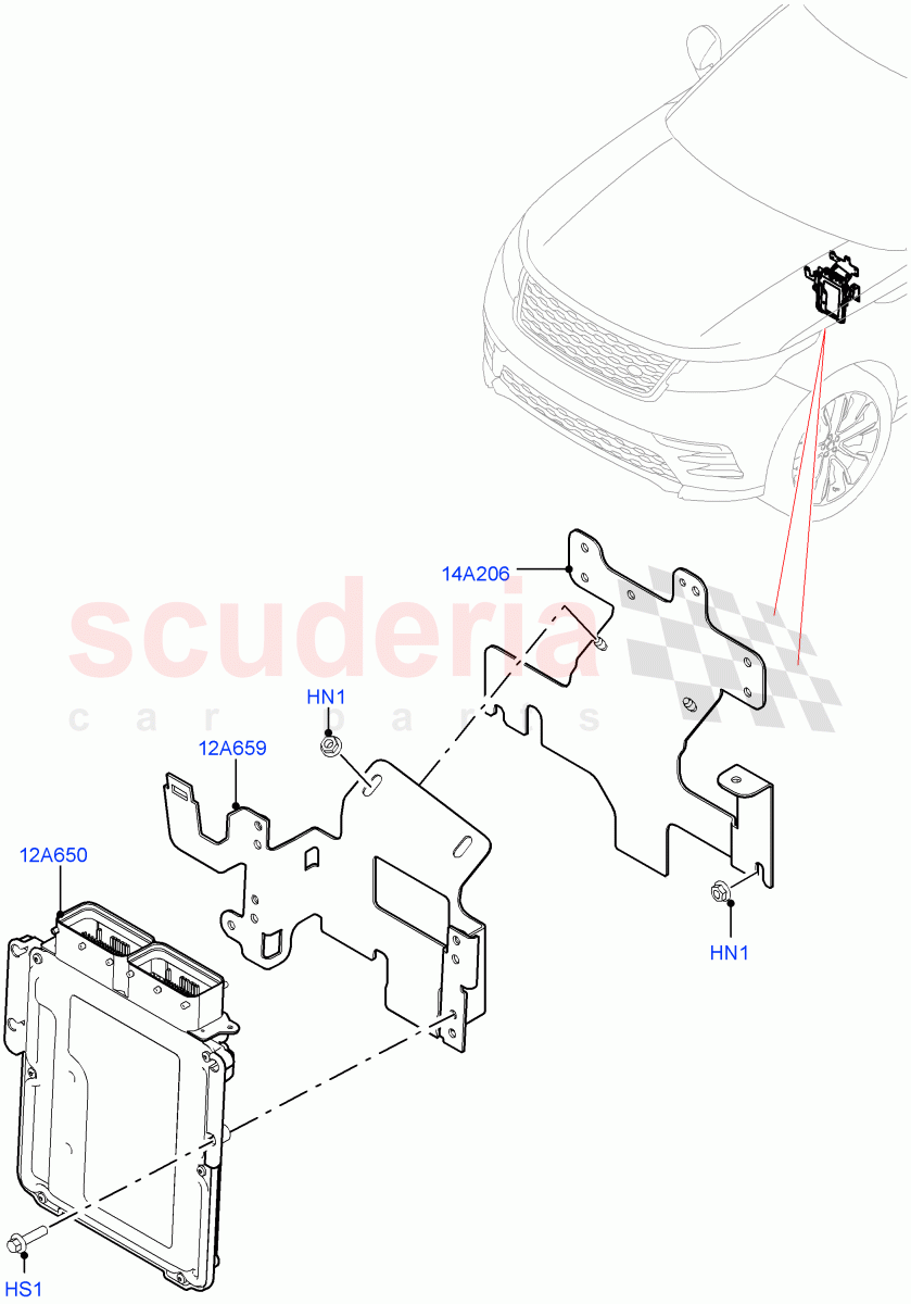 Engine Modules And Sensors (3.0L DOHC GDI SC V6 PETROL, RHD) of Land Rover Land Rover Range Rover Velar (2017+) [3.0 DOHC GDI SC V6 Petrol]