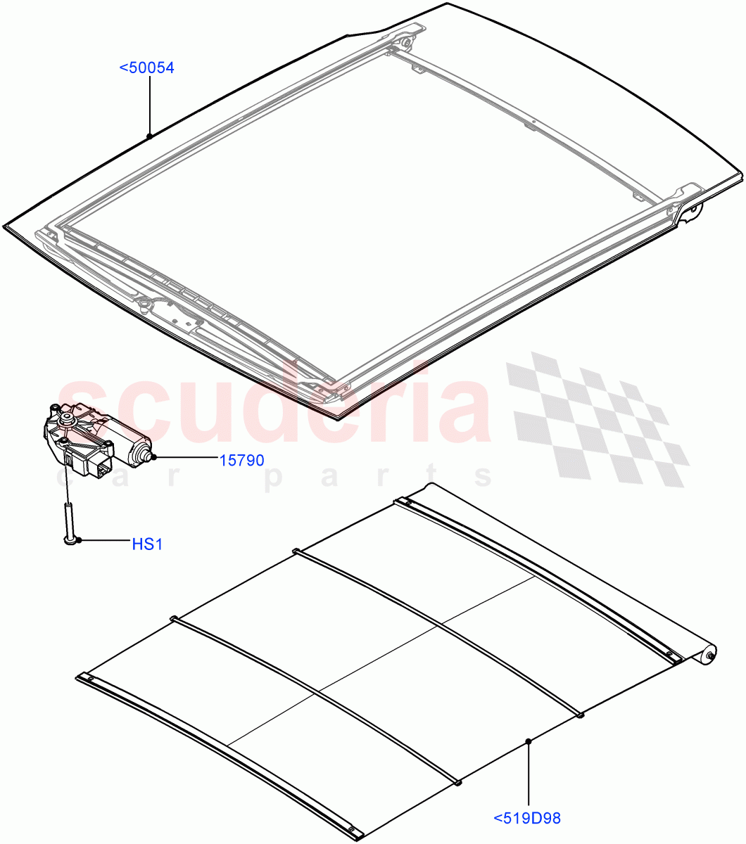 Panoramic Glass Roof(Changsu (China))((V)FROMFG000001) of Land Rover Land Rover Discovery Sport (2015+) [2.0 Turbo Petrol AJ200P]