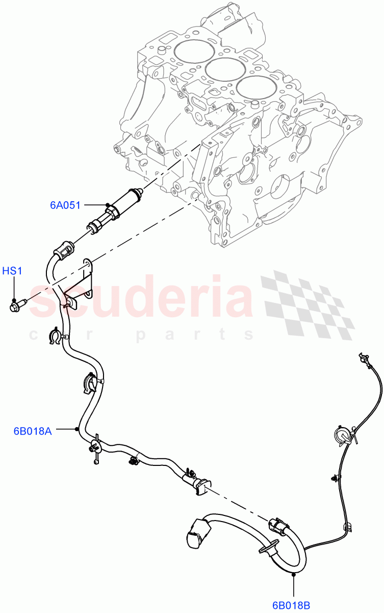 Engine Heater(1.5L AJ20P3 Petrol High PHEV,Halewood (UK),Immersion Heater-700W/220V,1.5L AJ20P3 Petrol High,Immersion Heater - 700W / 110V)((V)FROMLH000001) of Land Rover Land Rover Range Rover Evoque (2019+) [1.5 I3 Turbo Petrol AJ20P3]