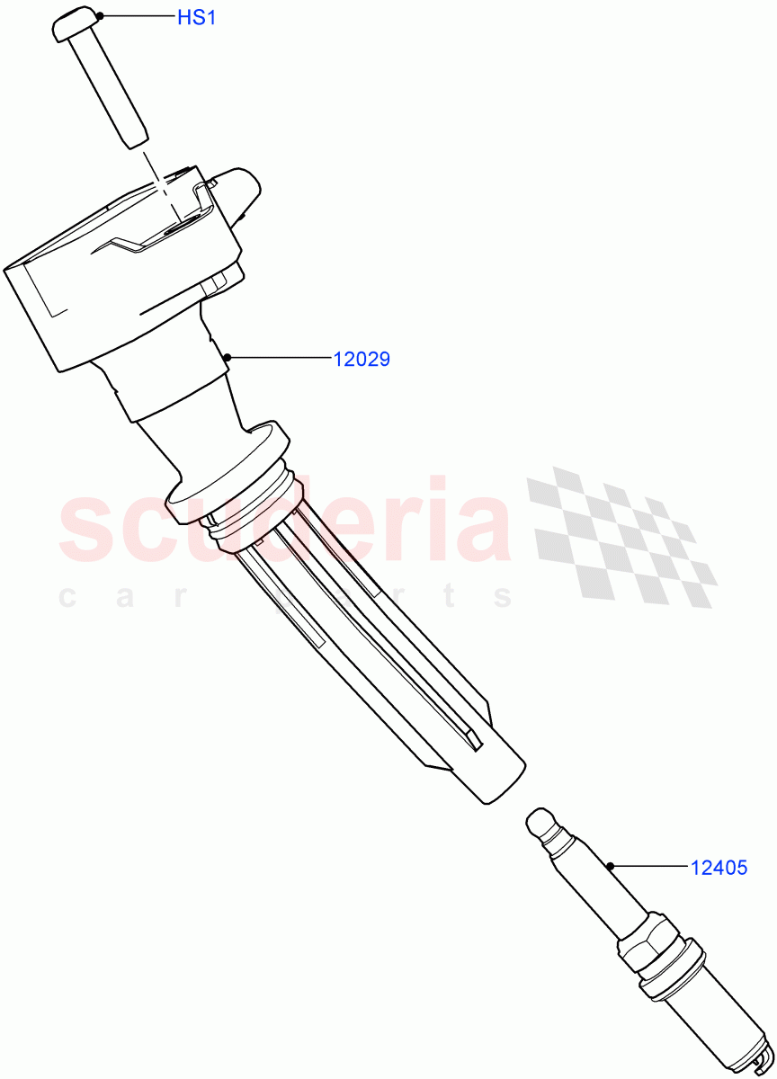 Ignition Coil And Wires/Spark Plugs(5.0L P AJ133 DOHC CDA S/C Enhanced)((V)FROMKA000001) of Land Rover Land Rover Range Rover Velar (2017+) [5.0 OHC SGDI SC V8 Petrol]