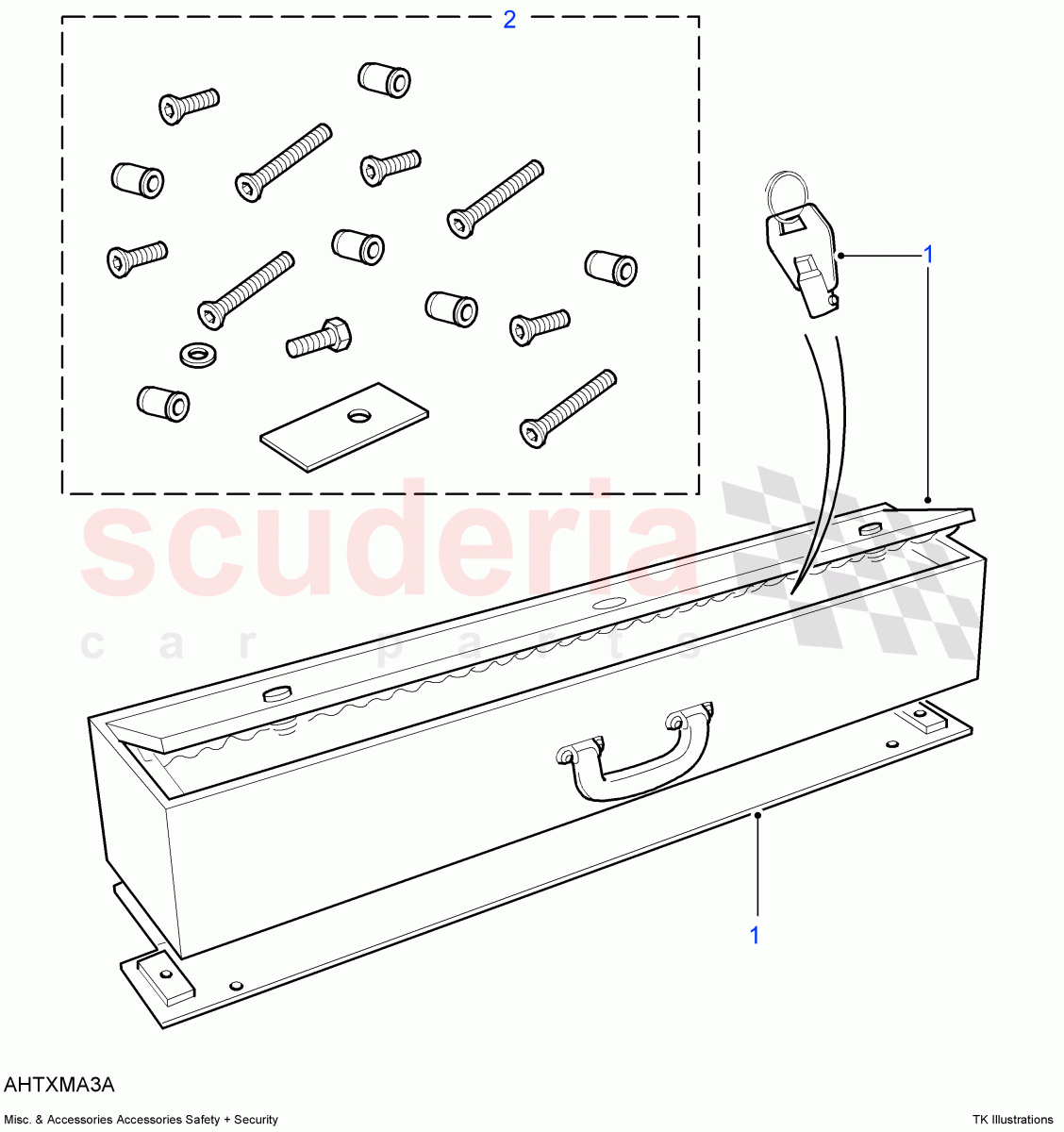 Safety & Security-Security Box((V)FROM7A000001) of Land Rover Land Rover Defender (2007-2016)