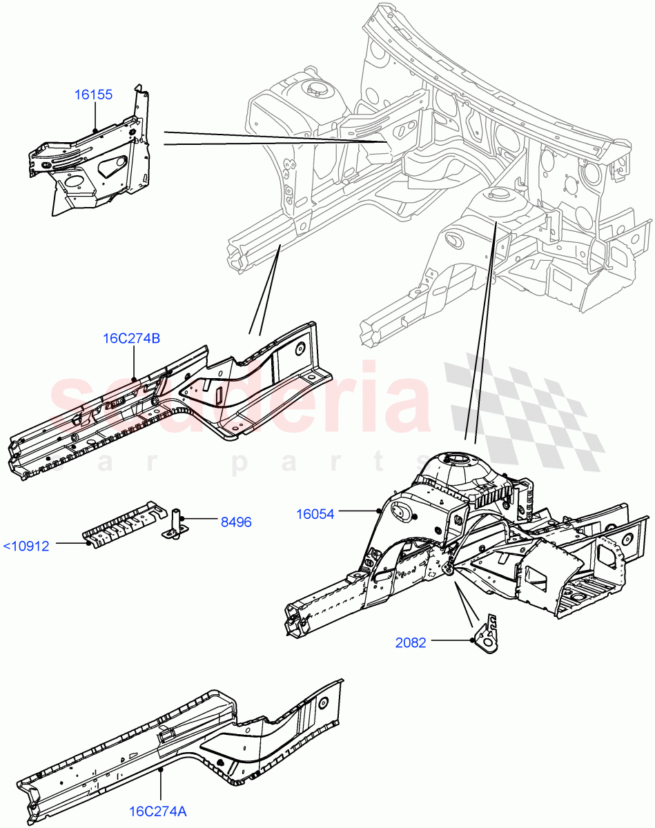 Front Panels, Aprons & Side Members(Reinforcement - Member)((V)FROMAA000001) of Land Rover Land Rover Range Rover (2010-2012) [4.4 DOHC Diesel V8 DITC]