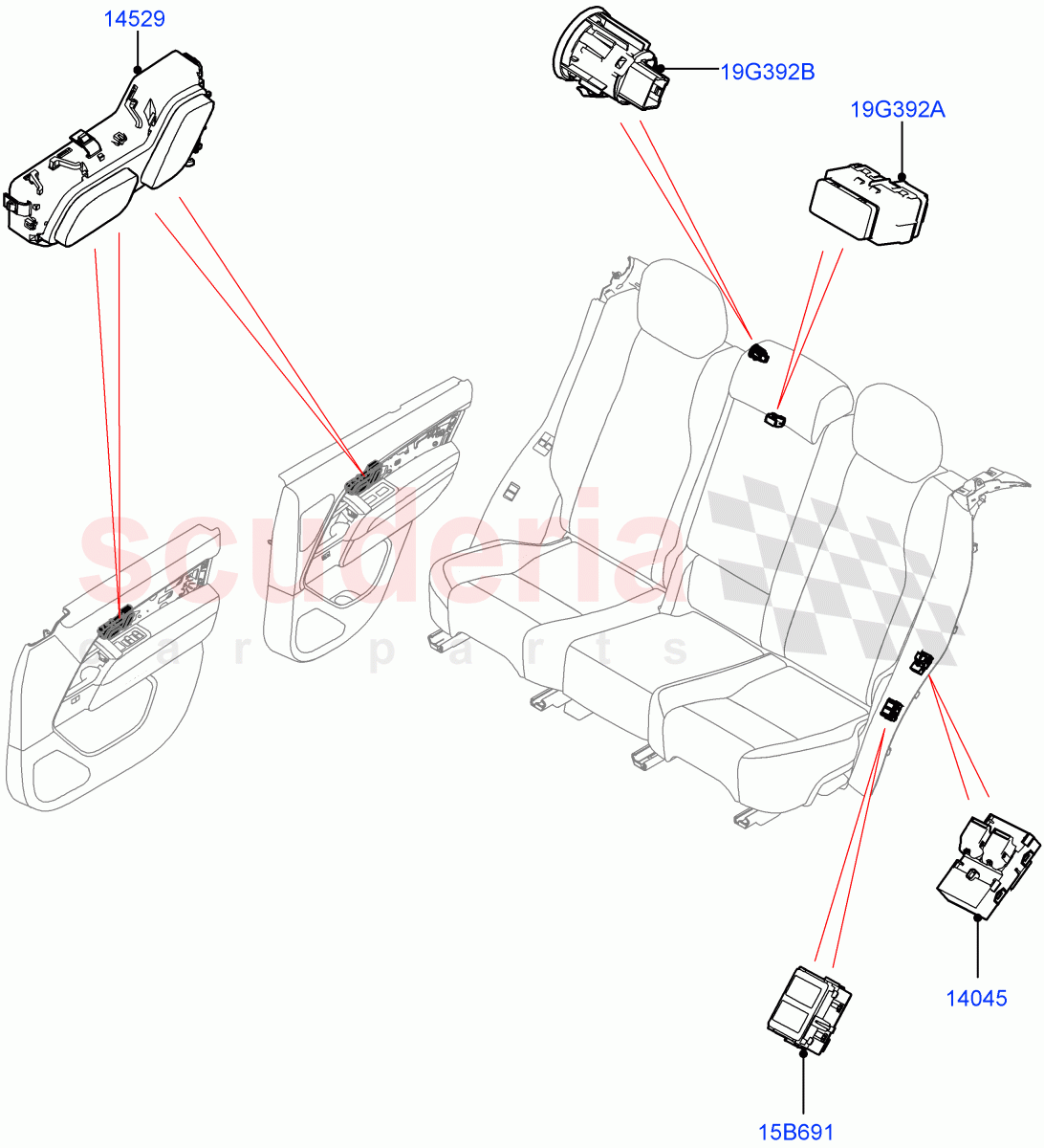 Switches(Seats) of Land Rover Land Rover Range Rover (2022+) [3.0 I6 Turbo Diesel AJ20D6]