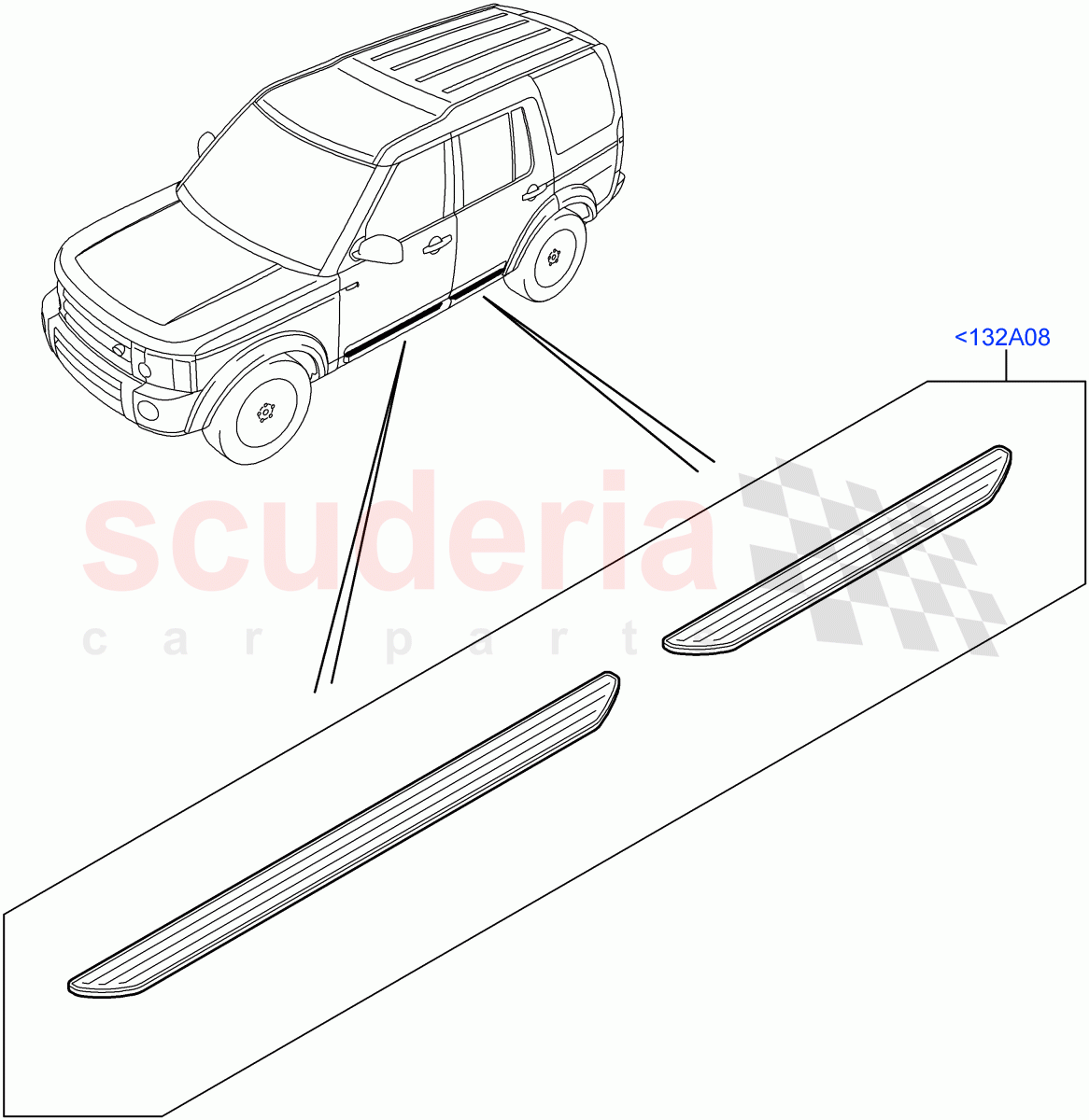 Door Sill Protection(Accessory)((V)FROMAA000001) of Land Rover Land Rover Discovery 4 (2010-2016) [3.0 Diesel 24V DOHC TC]