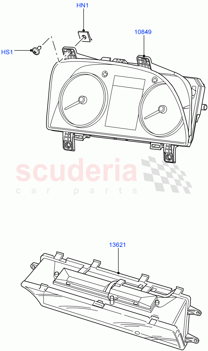 Instrument Cluster((V)FROMAA000001) of Land Rover Land Rover Discovery 4 (2010-2016) [3.0 Diesel 24V DOHC TC]