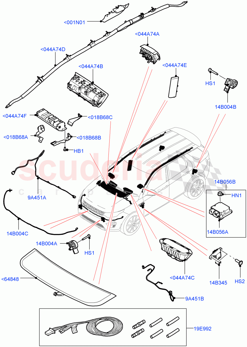 Airbag System(Halewood (UK)) of Land Rover Land Rover Discovery Sport (2015+) [2.2 Single Turbo Diesel]