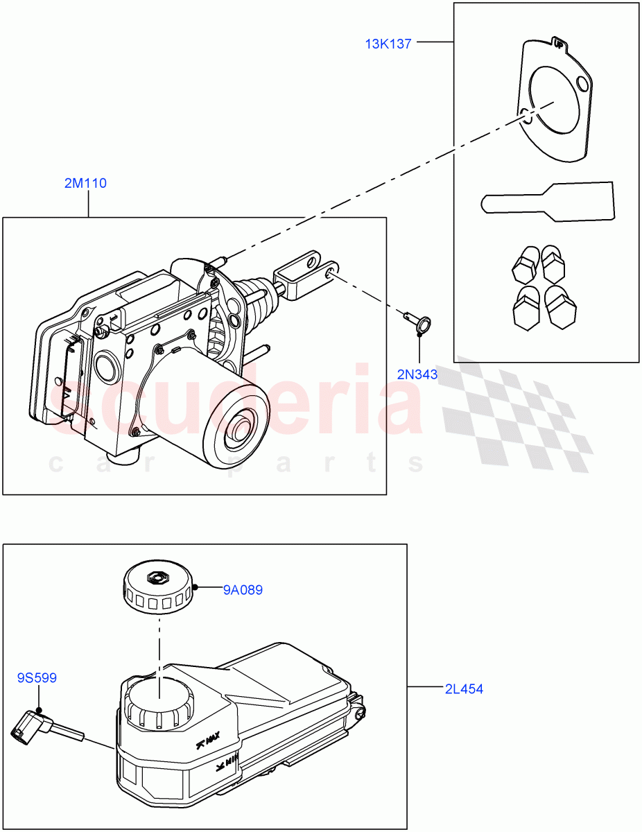 Brake And ABS Pump of Land Rover Land Rover Defender (2020+) [3.0 I6 Turbo Petrol AJ20P6]