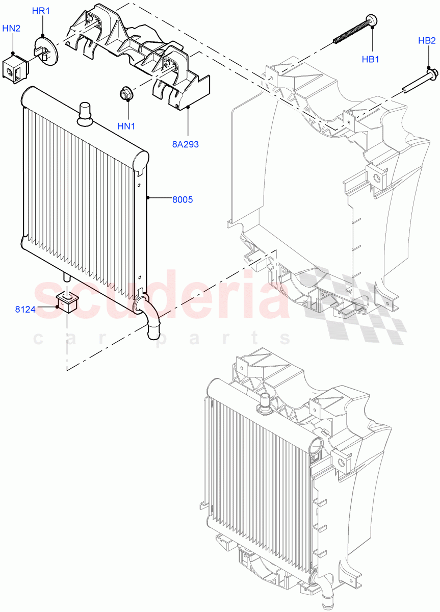 Radiator/Coolant Overflow Container(Nitra Plant Build, Auxiliary Unit)(3.0L DOHC GDI SC V6 PETROL)((V)FROMK2000001) of Land Rover Land Rover Discovery 5 (2017+) [3.0 DOHC GDI SC V6 Petrol]