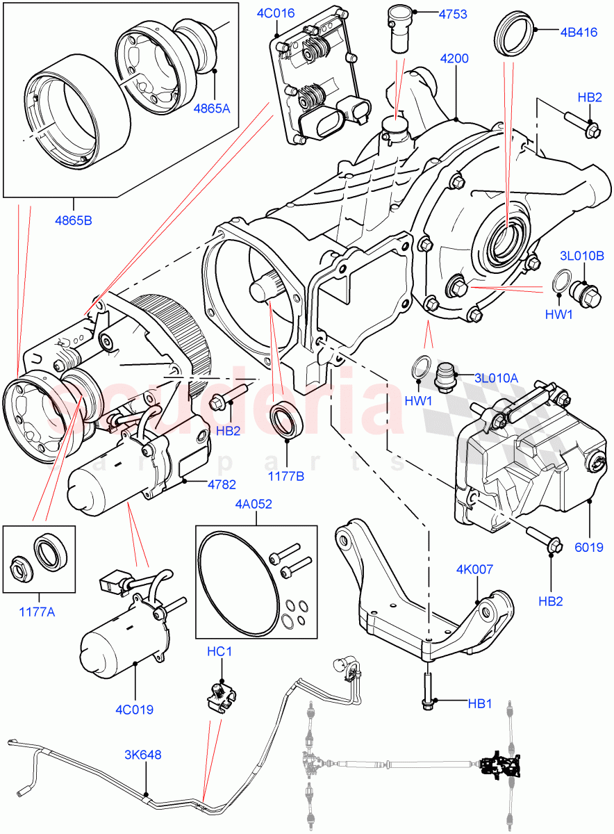 Rear Axle (Halewood (UK), Efficient Driveline) ((V) TOKH999999) of Land Rover Land Rover Discovery Sport (2015+) [2.0 Turbo Petrol AJ200P]