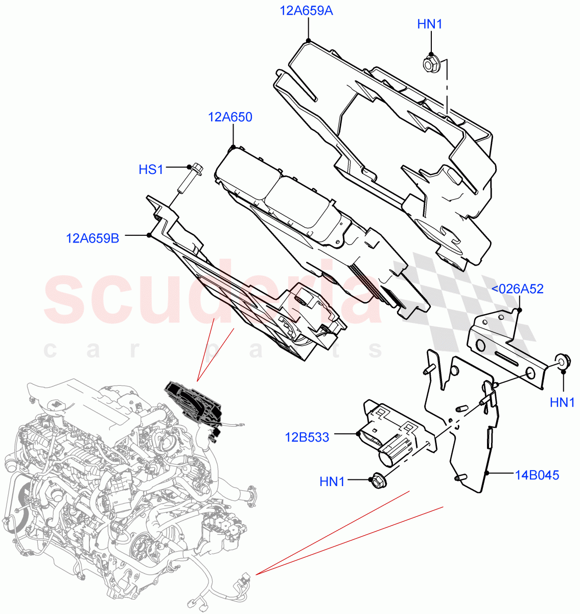 Engine Modules And Sensors (2.0L AJ20D4 Diesel LF PTA, Halewood (UK), 2.0L AJ20D4 Diesel Mid PTA) of Land Rover Land Rover Range Rover Evoque (2019+) [2.0 Turbo Diesel]