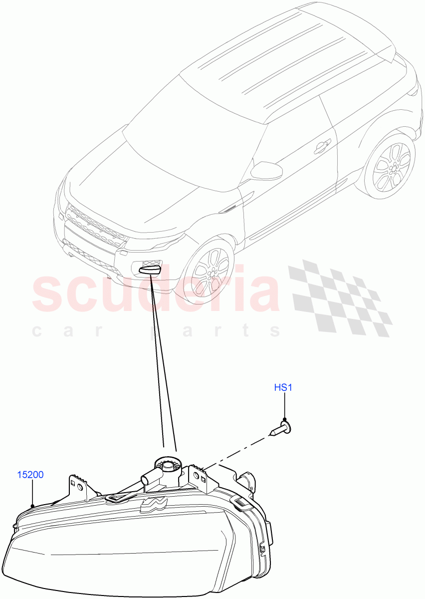 Front Fog Lamps(Halewood (UK),With Smoked Front Fog Lamps,With Front Fog Lamps) of Land Rover Land Rover Range Rover Evoque (2012-2018) [2.2 Single Turbo Diesel]