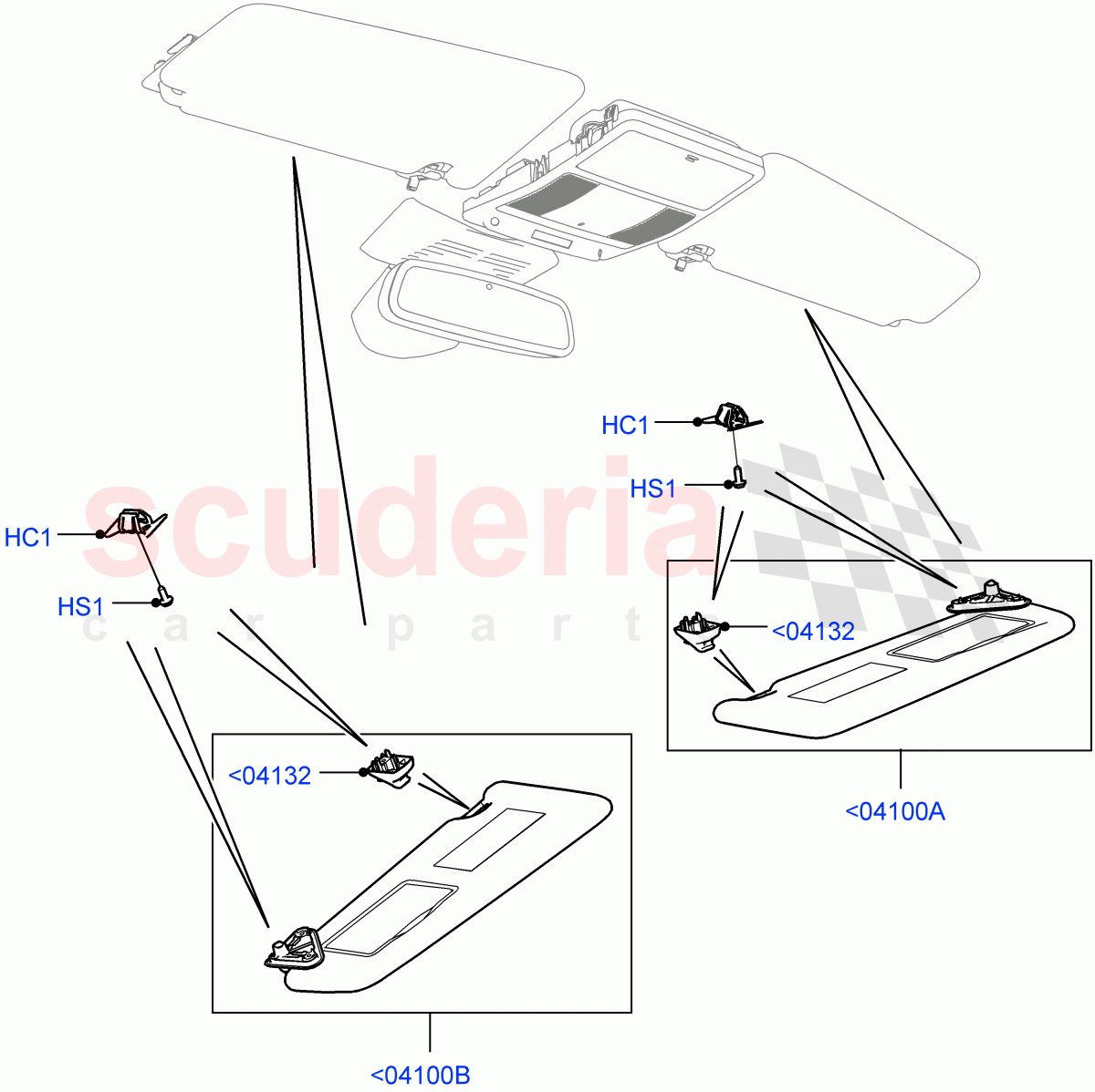 Headlining And Sun Visors(Changsu (China))((V)FROMFG000001) of Land Rover Land Rover Discovery Sport (2015+) [2.2 Single Turbo Diesel]