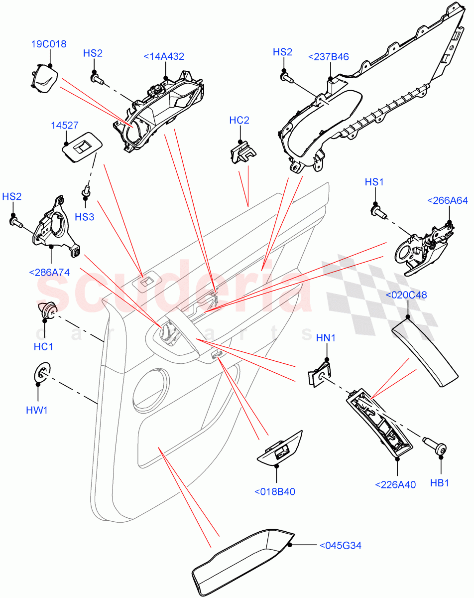 Rear Door Trim Installation(Changsu (China))((V)FROMKG446857) of Land Rover Land Rover Discovery Sport (2015+) [2.2 Single Turbo Diesel]