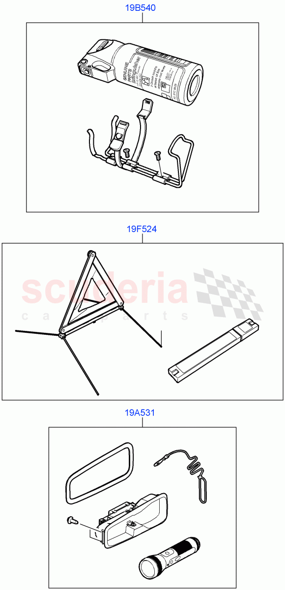 Emergency And Safety Equipment(Accessory, Internal Components)((V)FROMAA000001) of Land Rover Land Rover Discovery 4 (2010-2016) [3.0 DOHC GDI SC V6 Petrol]