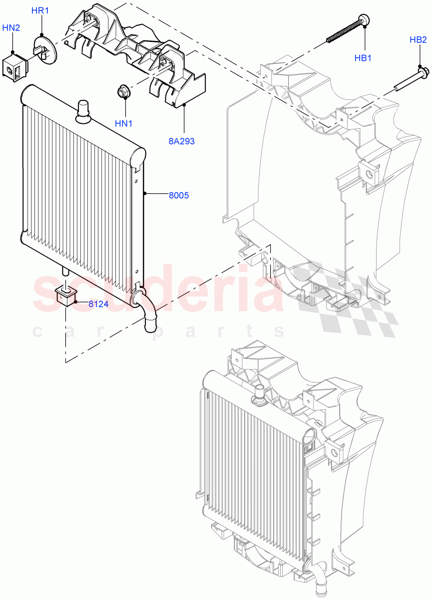 Radiator/Coolant Overflow Container (Nitra Plant Build, Auxiliary Unit) (3.0 V6 D Low MT ROW, 3.0 V6 D Gen2 Mono Turbo, 3.0 V6 D Gen2 Twin Turbo) ((V) FROMK2000001) of Land Rover Land Rover Discovery 5 (2017+) [3.0 Diesel 24V DOHC TC]