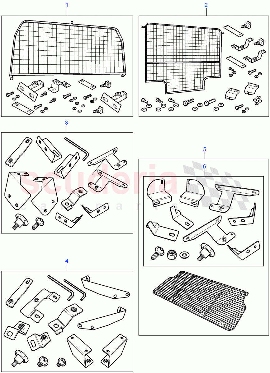 Dog Guard/Partition((V)FROM7A000001) of Land Rover Land Rover Defender (2007-2016)