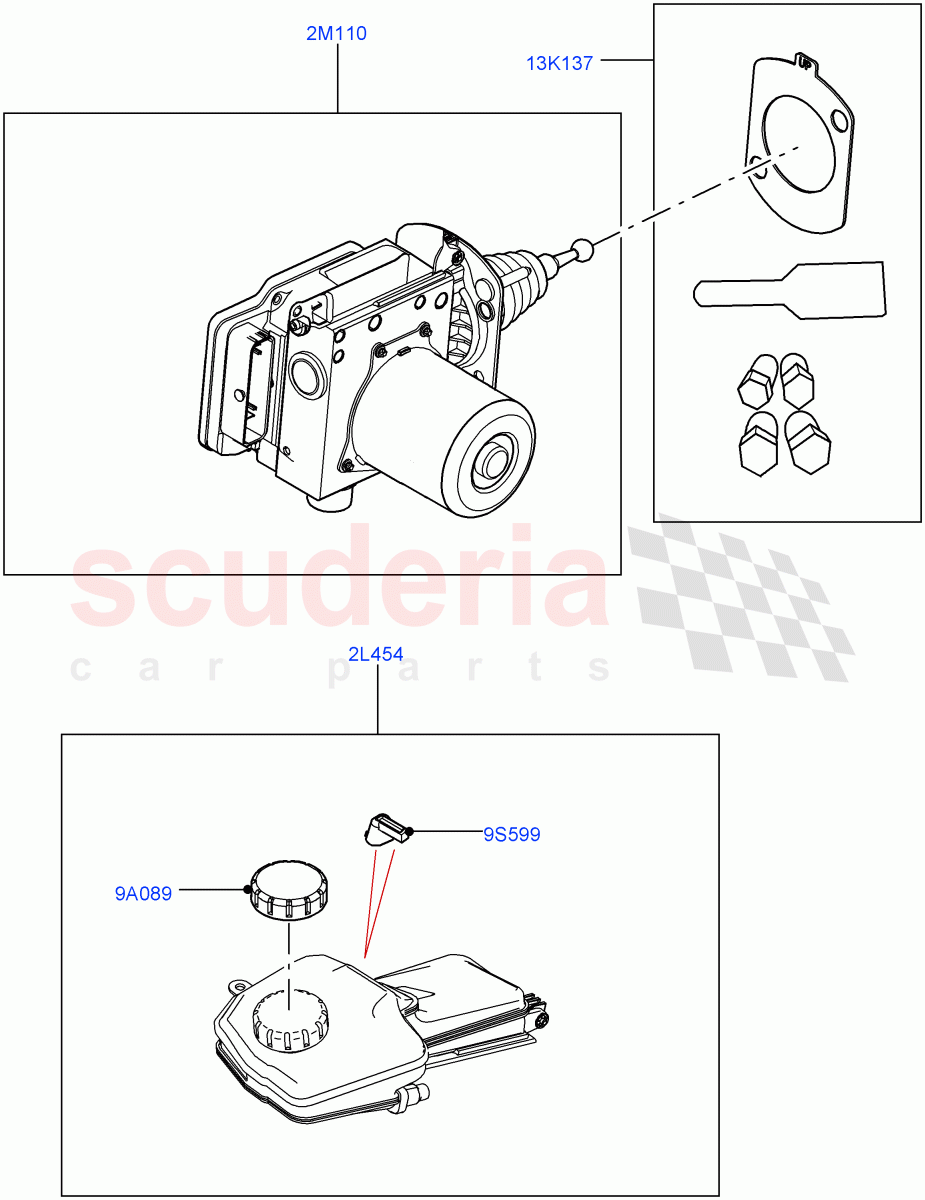 Brake And ABS Pump(1.5L AJ20P3 Petrol High PHEV,Halewood (UK))((V)FROMLH000001,(V)TOLH999999) of Land Rover Land Rover Discovery Sport (2015+) [2.0 Turbo Petrol AJ200P]