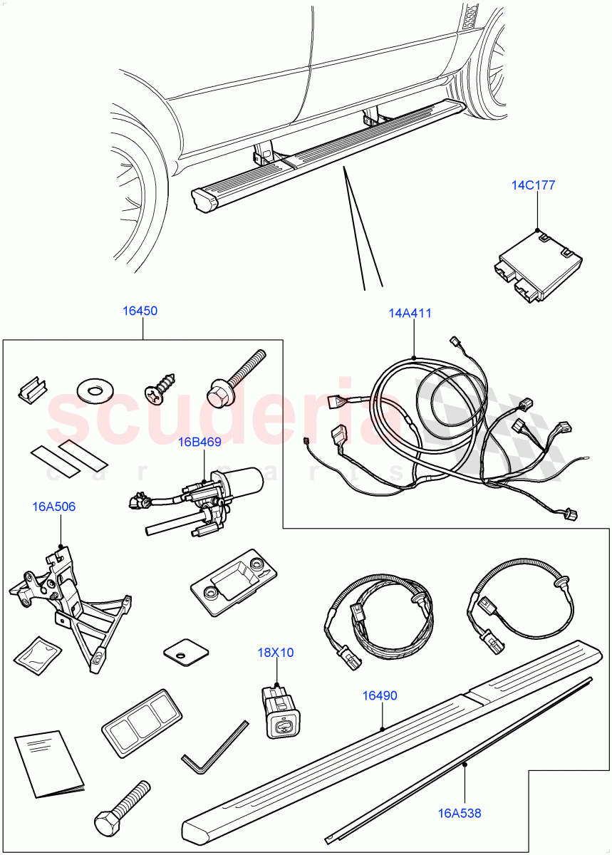 Lower Body Guards And Shields(Accessory)(With Power Deployable Running Board)((V)FROMAA000001) of Land Rover Land Rover Range Rover (2010-2012) [4.4 DOHC Diesel V8 DITC]