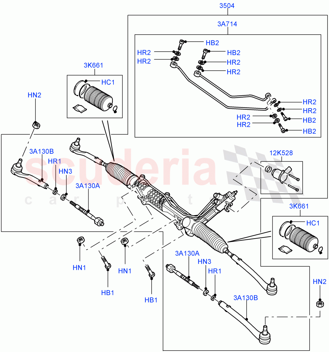 Steering Gear((V)FROMAA000001) of Land Rover Land Rover Range Rover (2010-2012) [4.4 DOHC Diesel V8 DITC]