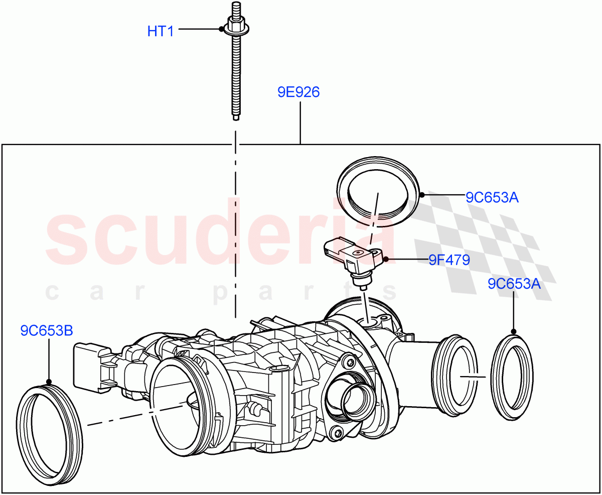 Throttle Housing(Lion Diesel 2.7 V6 (140KW))((V)TO9A999999) of Land Rover Land Rover Range Rover Sport (2005-2009) [2.7 Diesel V6]