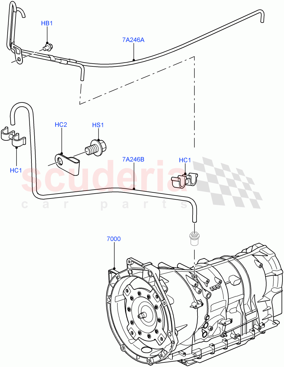 Auto Trans Assy & Speedometer Drive(6 Speed Auto ZF 6HP26 Steptronic)((V)TO9A999999) of Land Rover Land Rover Range Rover Sport (2005-2009) [4.4 AJ Petrol V8]