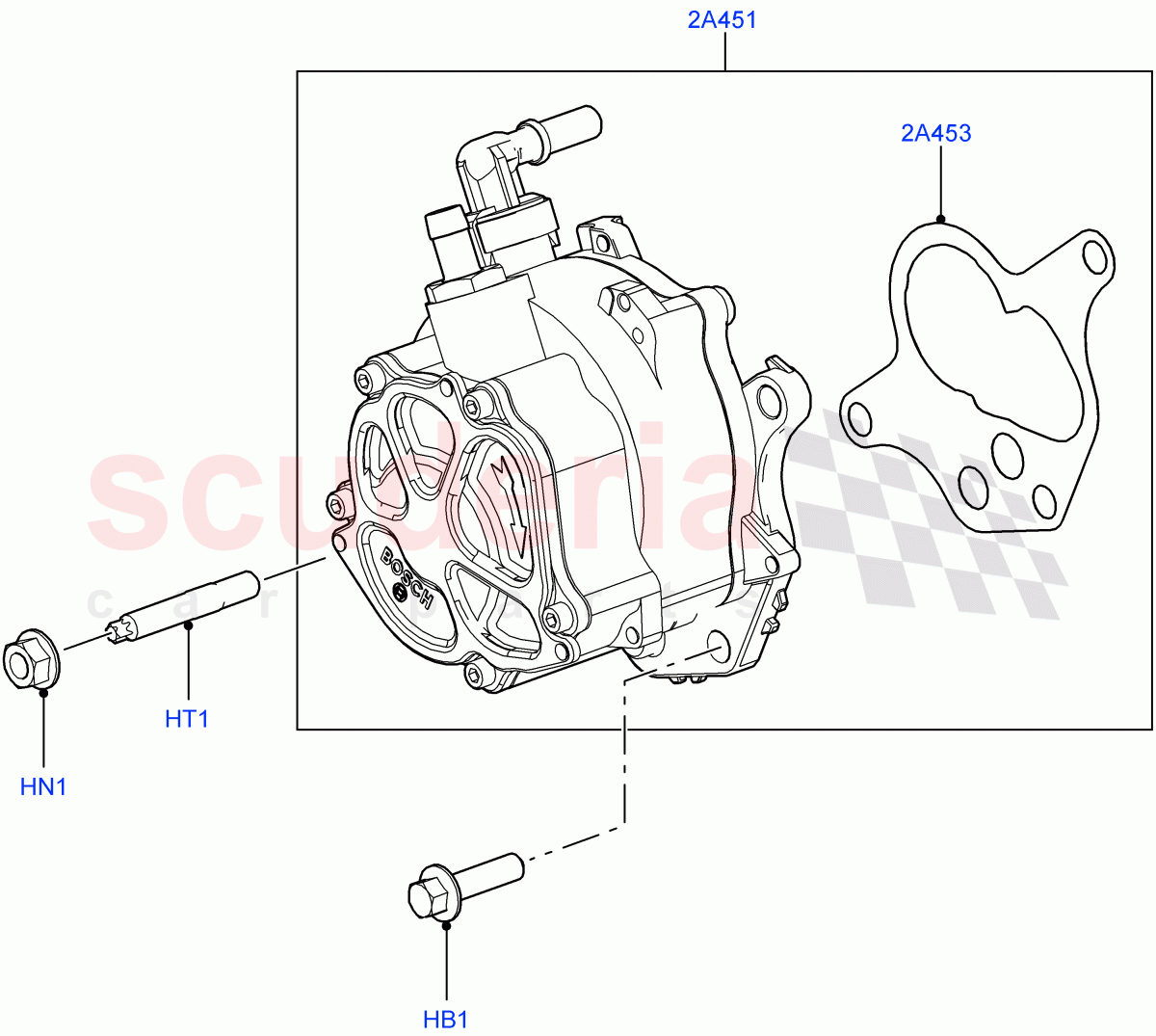 Vacuum Control And Air Injection(3.6L V8 32V DOHC EFi Diesel Lion)((V)FROM7A000001,(V)TO9A999999) of Land Rover Land Rover Range Rover Sport (2005-2009) [3.6 V8 32V DOHC EFI Diesel]