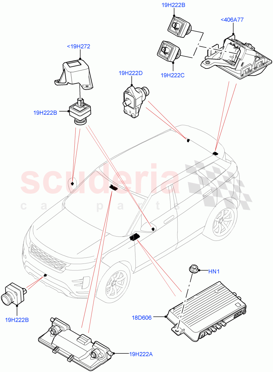 Camera Equipment(Changsu (China)) of Land Rover Land Rover Range Rover Evoque (2019+) [2.0 Turbo Diesel]