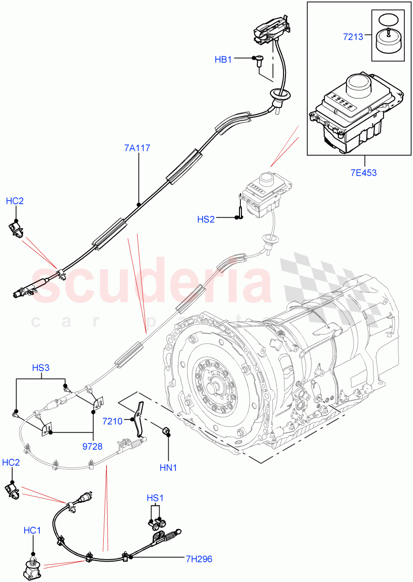 Gear Change-Automatic Transmission (8 Speed Auto Trans ZF 8HP45) ((V) TOGA999999) of Land Rover Land Rover Range Rover (2012-2021) [2.0 Turbo Petrol AJ200P]