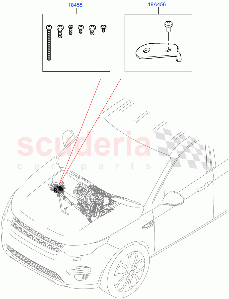 Auxiliary Fuel Fired Pre-Heater(Internal Components, Service Kit)(Halewood (UK),Fuel Fired Heater With Park Heat,Fuel Heater W/Pk Heat With Remote,With Fuel Fired Heater)((V)FROMLH000001) of Land Rover Land Rover Discovery Sport (2015+) [2.0 Turbo Diesel AJ21D4]