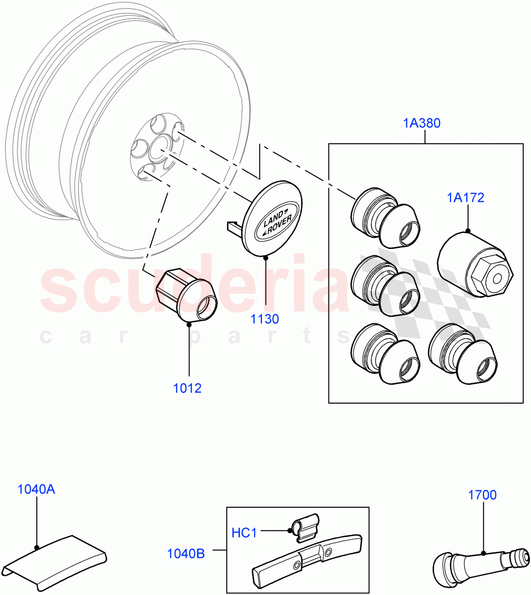 Wheels((V)FROMAA000001) of Land Rover Land Rover Discovery 4 (2010-2016) [5.0 OHC SGDI NA V8 Petrol]