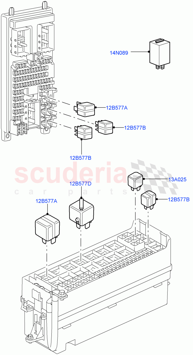 Relays((V)TO9A999999) of Land Rover Land Rover Range Rover Sport (2005-2009) [2.7 Diesel V6]