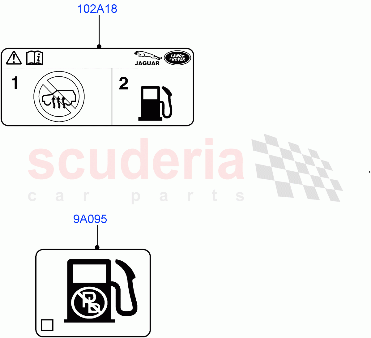 Labels (Fuel Information) (Changsu (China)) ((V) FROMGH000001) of Land Rover Land Rover Discovery Sport (2015+) [2.0 Turbo Petrol AJ200P]