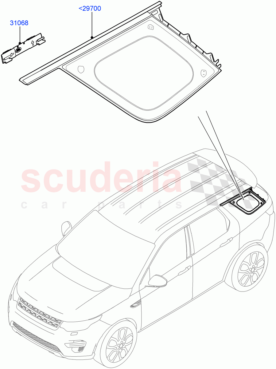 Quarter Windows(Changsu (China))((V)FROMFG000001) of Land Rover Land Rover Discovery Sport (2015+) [2.0 Turbo Diesel AJ21D4]