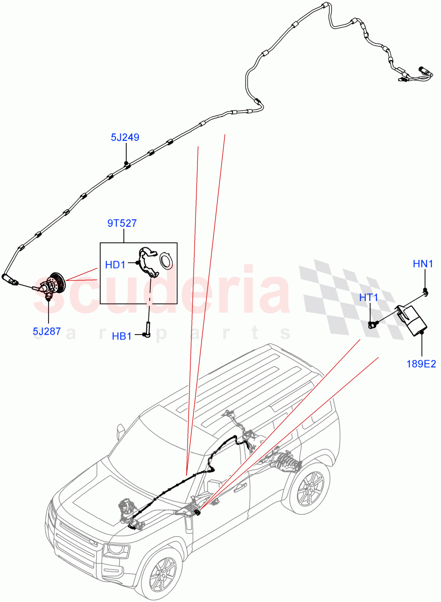 Exhaust Fluid Injection System(Injector and Control Unit)(2.0L I4 DSL HIGH DOHC AJ200,With Diesel Exh Fluid Emission Tank)((V)FROML2000001) of Land Rover Land Rover Defender (2020+) [2.0 Turbo Diesel]