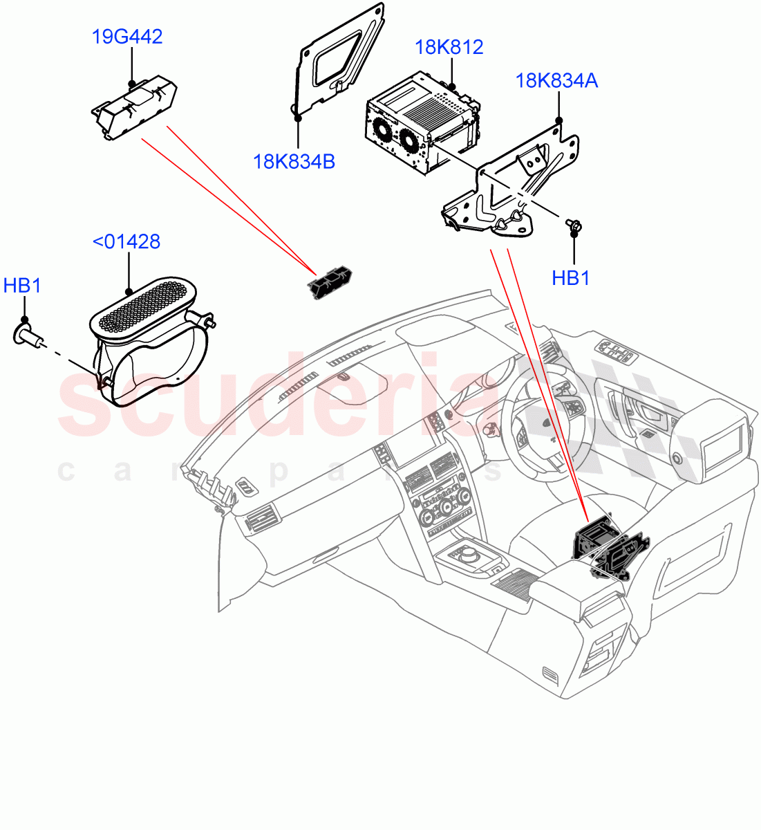 Family Entertainment System (Changsu (China)) ((V) FROMHG347884, (V) TOMG140568) of Land Rover Land Rover Discovery Sport (2015+) [2.0 Turbo Petrol AJ200P]