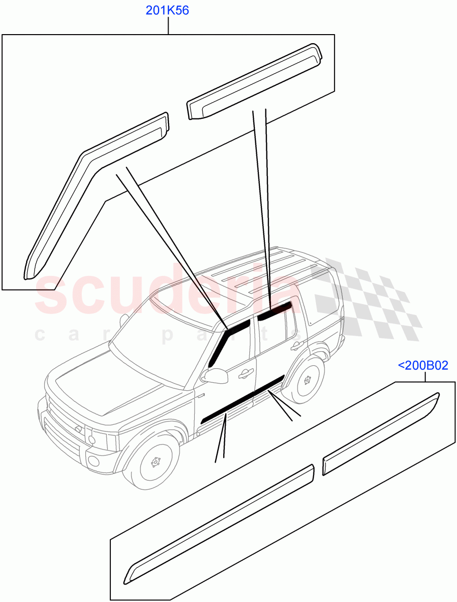 Body Dress Up Kits - Side(Accessory)((V)FROMAA000001) of Land Rover Land Rover Discovery 4 (2010-2016) [3.0 Diesel 24V DOHC TC]