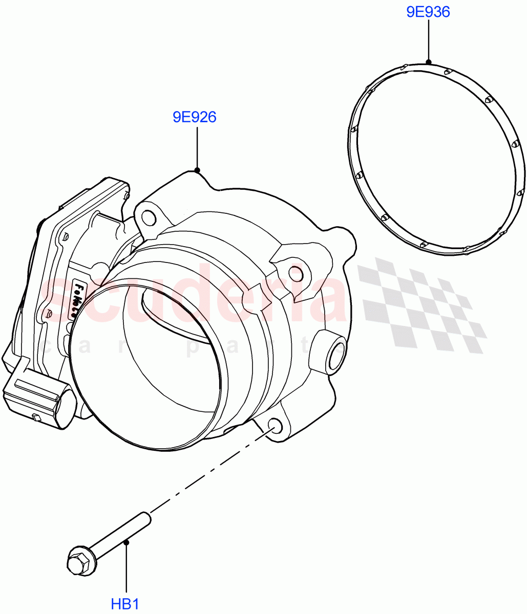 Throttle Housing(4.4L DOHC DITC V8 Diesel)((V)FROMBA000001) of Land Rover Land Rover Range Rover (2012-2021) [4.4 DOHC Diesel V8 DITC]