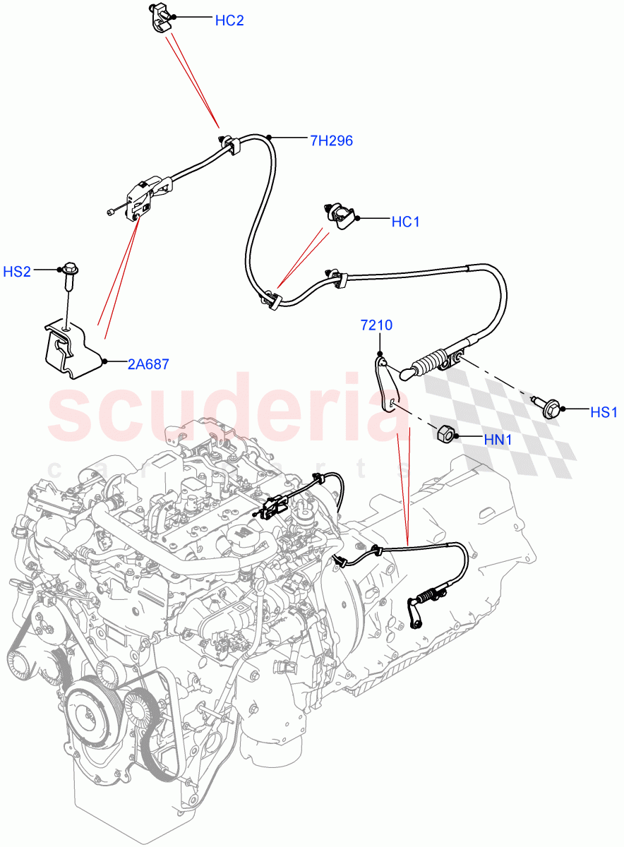 Gear Change-Automatic Transmission(2.0L AJ21D4 Diesel Mid,8 Speed Automatic Trans 8HP51)((V)FROMMA000001) of Land Rover Land Rover Range Rover Velar (2017+) [3.0 I6 Turbo Petrol AJ20P6]