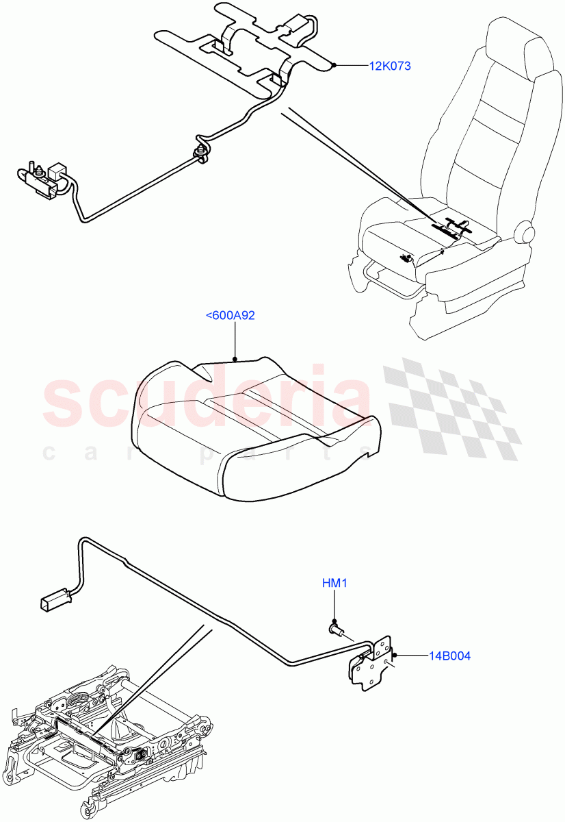 Front Seat Base (Sensors) ((V) TO9A999999) of Land Rover Land Rover Range Rover Sport (2005-2009) [2.7 Diesel V6]