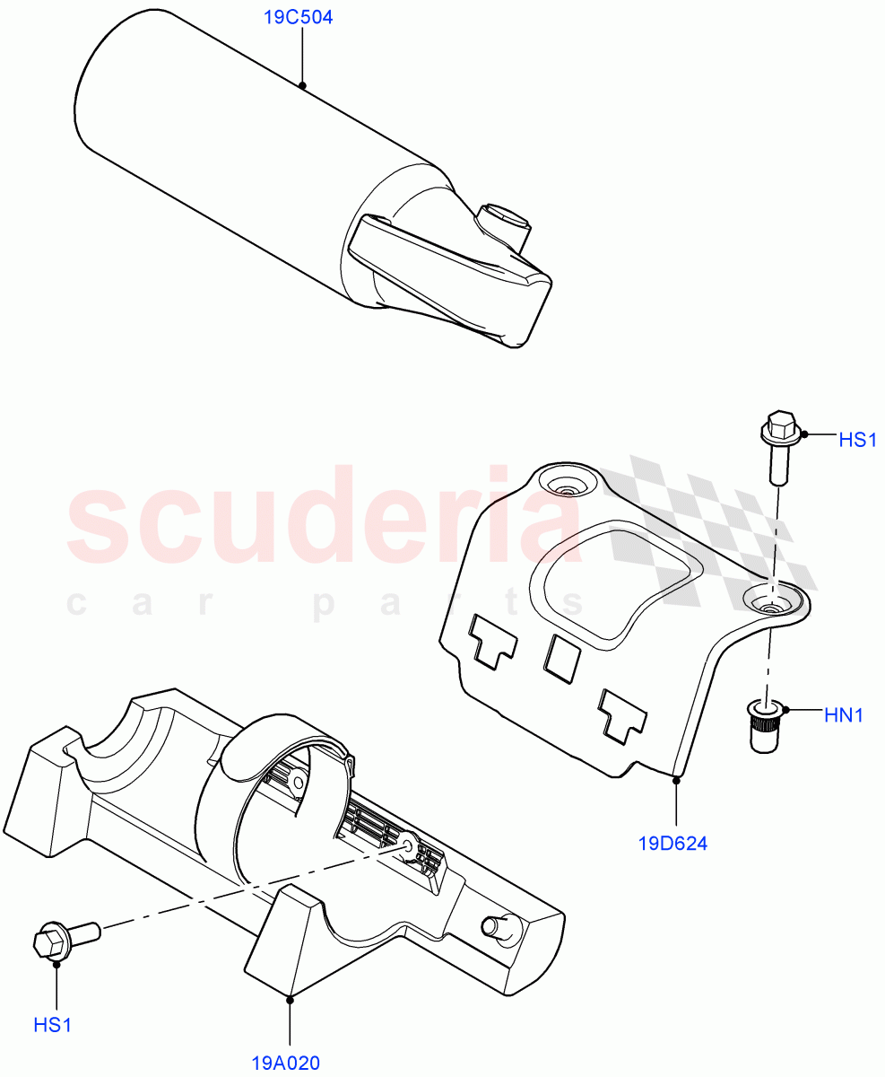 Emergency And Safety Equipment (With Fire Extinguisher) ((V) FROMJA000001) of Land Rover Land Rover Discovery 5 (2017+) [3.0 I6 Turbo Diesel AJ20D6]