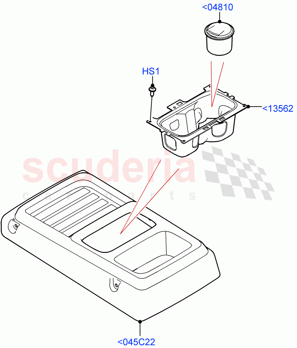 Console - Floor(Less Floor Mounted Console) of Land Rover Land Rover Defender (2020+) [3.0 I6 Turbo Diesel AJ20D6]