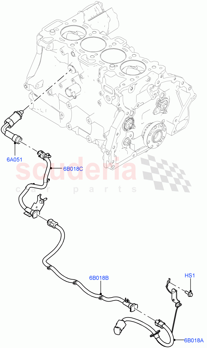 Engine Heater (2.0L AJ20P4 Petrol Mid PTA, Halewood (UK), Immersion Heater-700W/220V, 2.0L AJ20P4 Petrol E100 PTA, Immersion Heater - 700W / 110V, 2.0L AJ20P4 Petrol High PTA) ((V) FROMLH000001) of Land Rover Land Rover Discovery Sport (2015+) [2.0 Turbo Petrol AJ200P]
