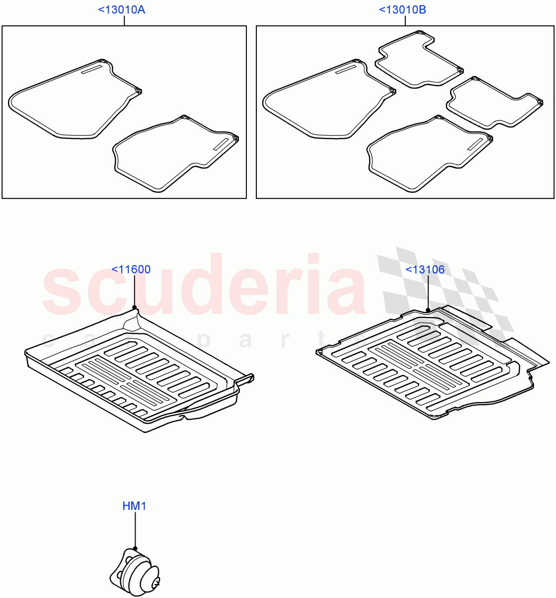 Interior Dress Up(Floor Mats, Accessory)((V)FROMAA000001) of Land Rover Land Rover Range Rover Sport (2010-2013) [3.6 V8 32V DOHC EFI Diesel]