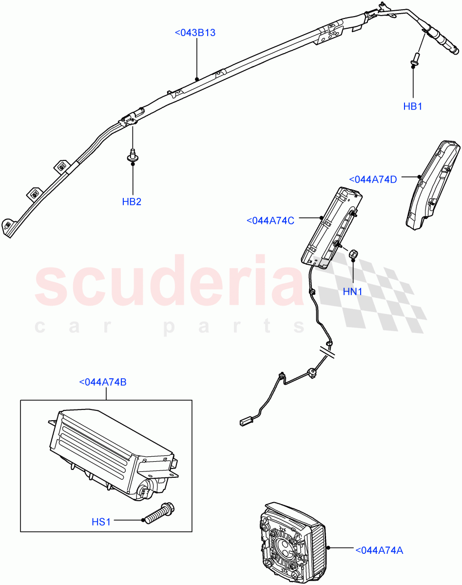 Airbag System (Airbag Modules) ((V) FROMAA000001) of Land Rover Land Rover Range Rover Sport (2010-2013) [5.0 OHC SGDI NA V8 Petrol]