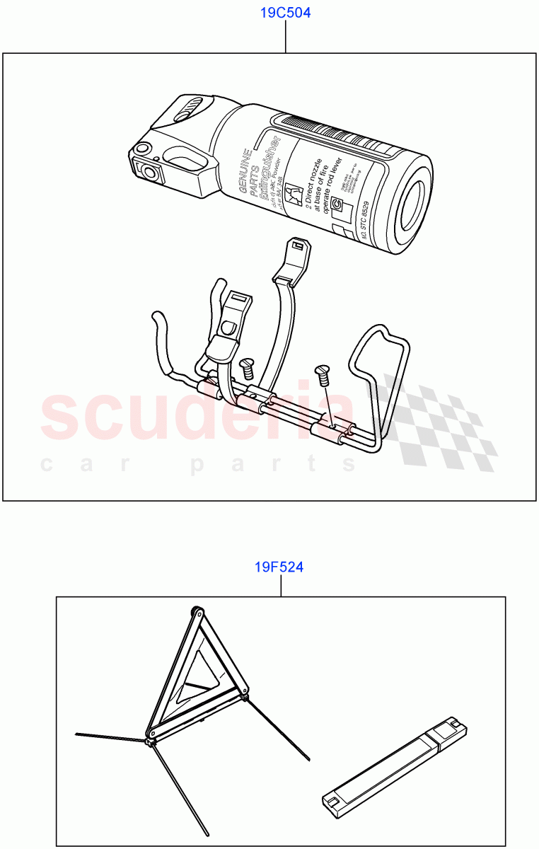 Emergency And Safety Equipment(Internal Components, Accessory)((V)TO9A999999) of Land Rover Land Rover Range Rover Sport (2005-2009) [3.6 V8 32V DOHC EFI Diesel]