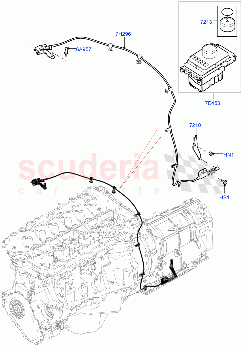 Gear Change-Automatic Transmission (3.0L AJ20P6 Petrol High, 8 Speed Auto Trans ZF 8HP76) ((V) FROMKA000001) of Land Rover Land Rover Range Rover (2012-2021) [2.0 Turbo Petrol AJ200P]