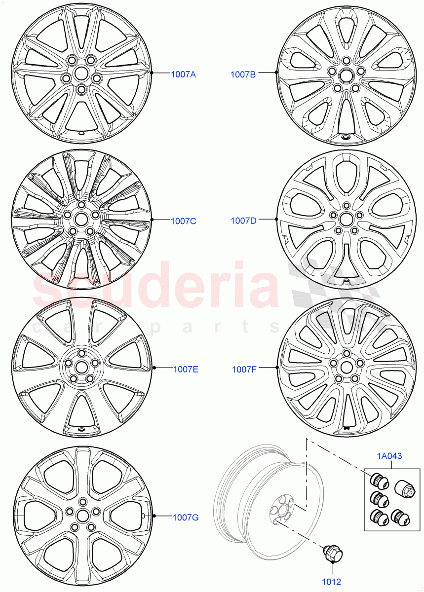 Accessory Wheels(Accessory) of Land Rover Land Rover Range Rover (2012-2021) [4.4 DOHC Diesel V8 DITC]