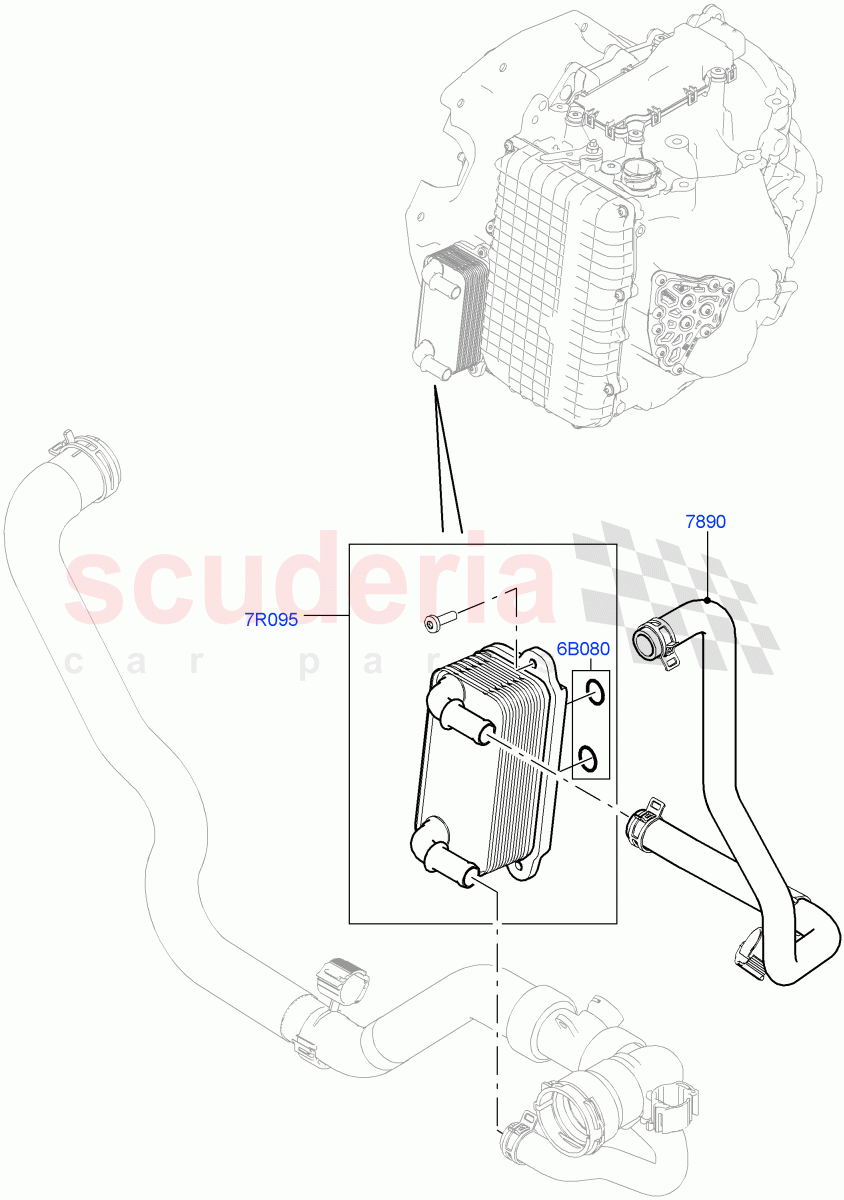 Transmission Cooling Systems(2.0L 16V TIVCT T/C 240PS Petrol,9 Speed Auto AWD,Changsu (China))((V)FROMEG000001) of Land Rover Land Rover Range Rover Evoque (2012-2018) [2.0 Turbo Diesel]