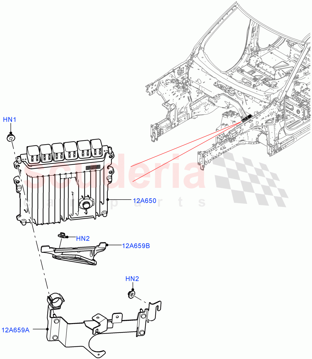 Engine Modules And Sensors(Nitra Plant Build)(3.0L AJ20D6 Diesel High)((V)FROMM2000001) of Land Rover Land Rover Defender (2020+) [3.0 I6 Turbo Diesel AJ20D6]