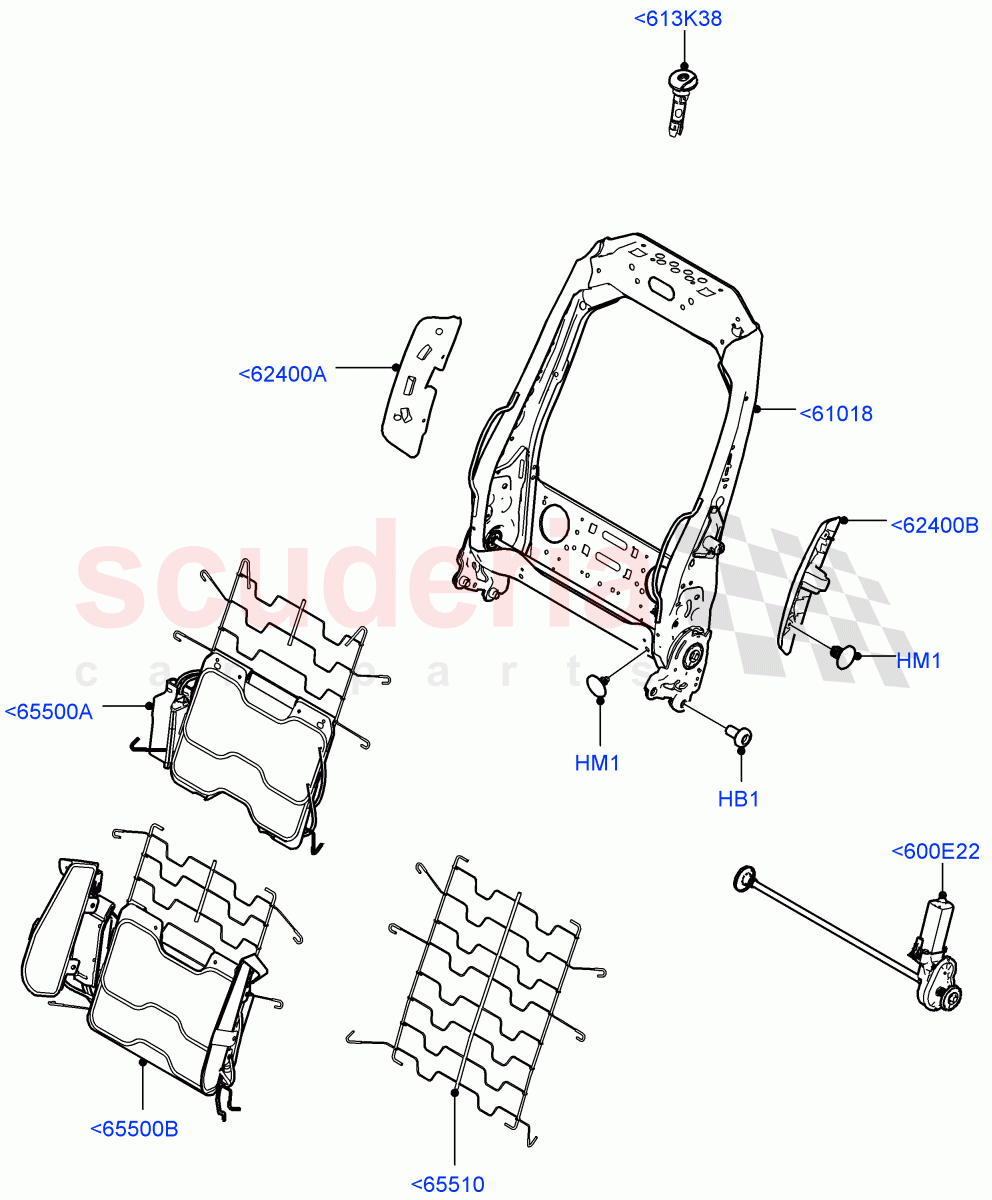 Front Seat Back(Changsu (China)) of Land Rover Land Rover Range Rover Evoque (2019+) [2.0 Turbo Diesel]